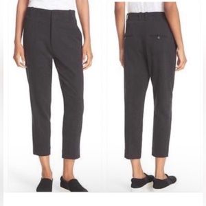 Vince Wool Blend Charcoal Gray Ankle High Waist Dress Pants Style # V372…